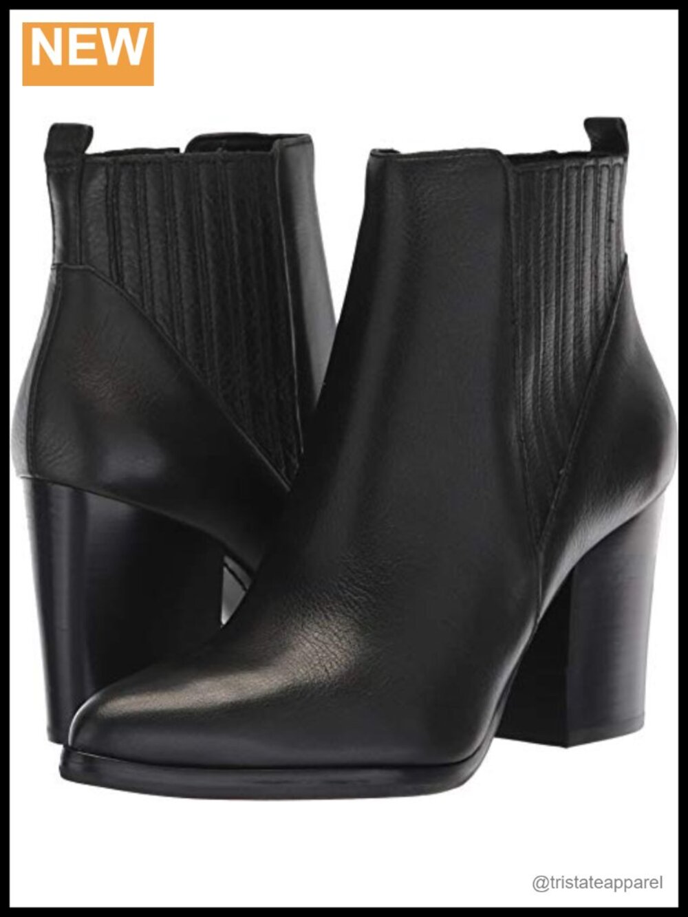 Women's Alva Pointed Toe Block Heel Pull-On Ankle Bootie Shoe